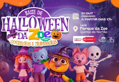 Halloween da Zoe leva doces, travessuras e diversão para o North Shopping Fortaleza